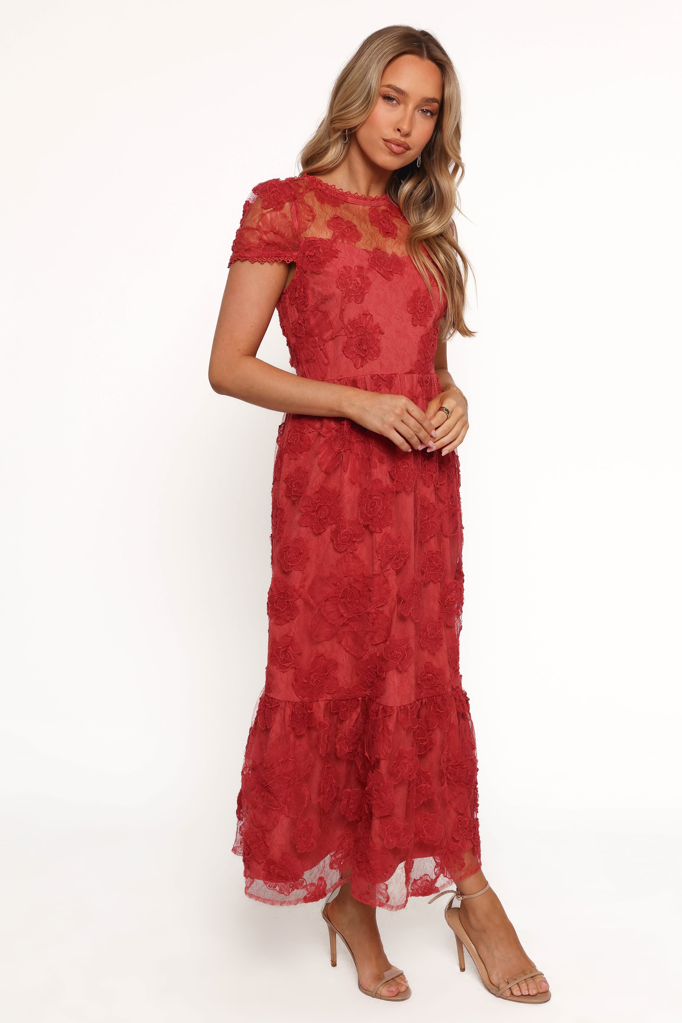 DRESSES Abbey Midi Dress - Wine