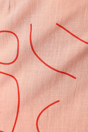 DRESSES @Abigail Wrap Midi Dress - Pink Swirl (hold for V Day)