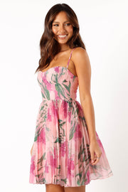 DRESSES @Achanti Mini Dress - Pink Floral
