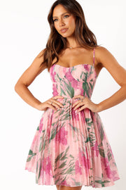 DRESSES @Achanti Mini Dress - Pink Floral