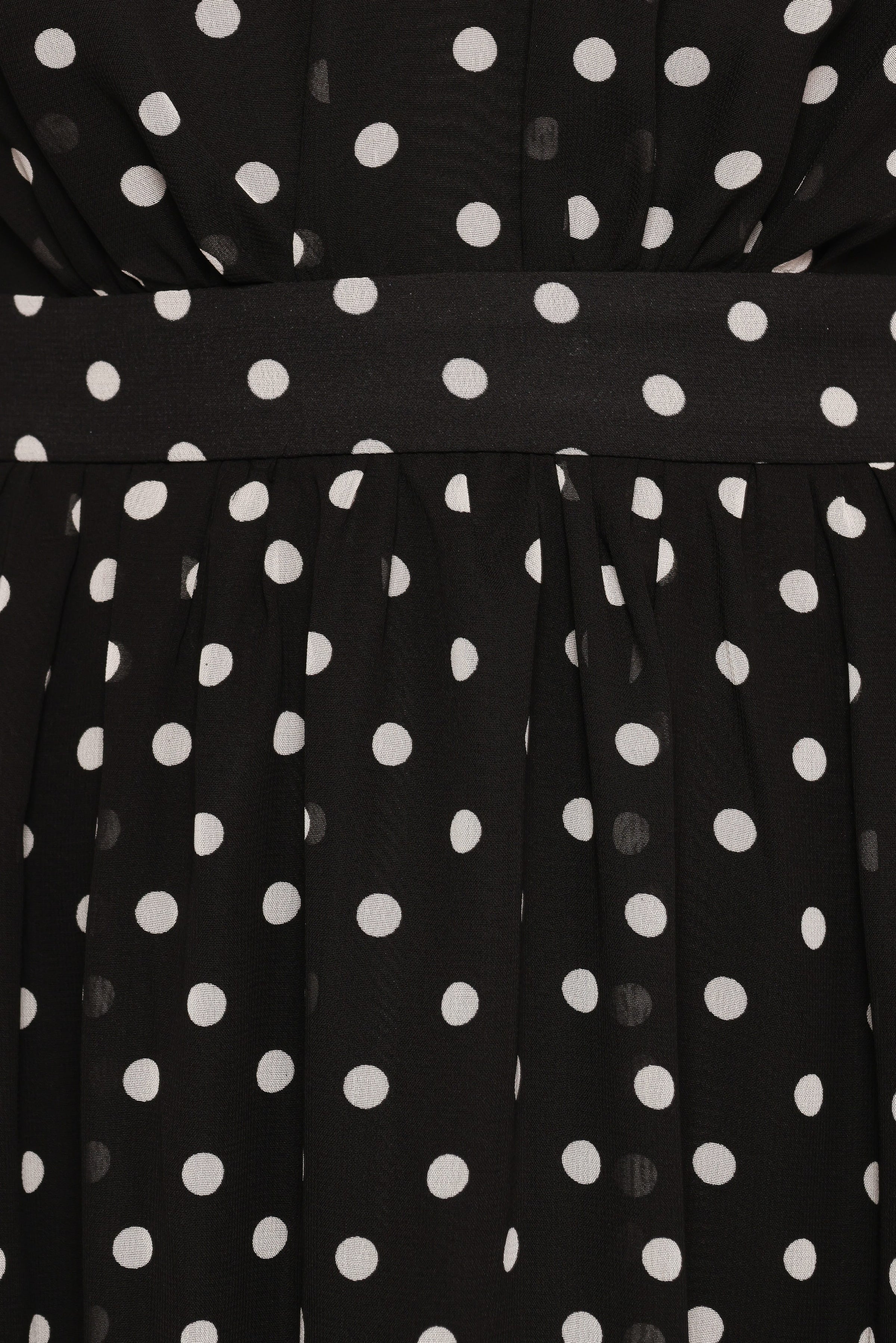 DRESSES Ada Maxi Dress - Black Polka Dot