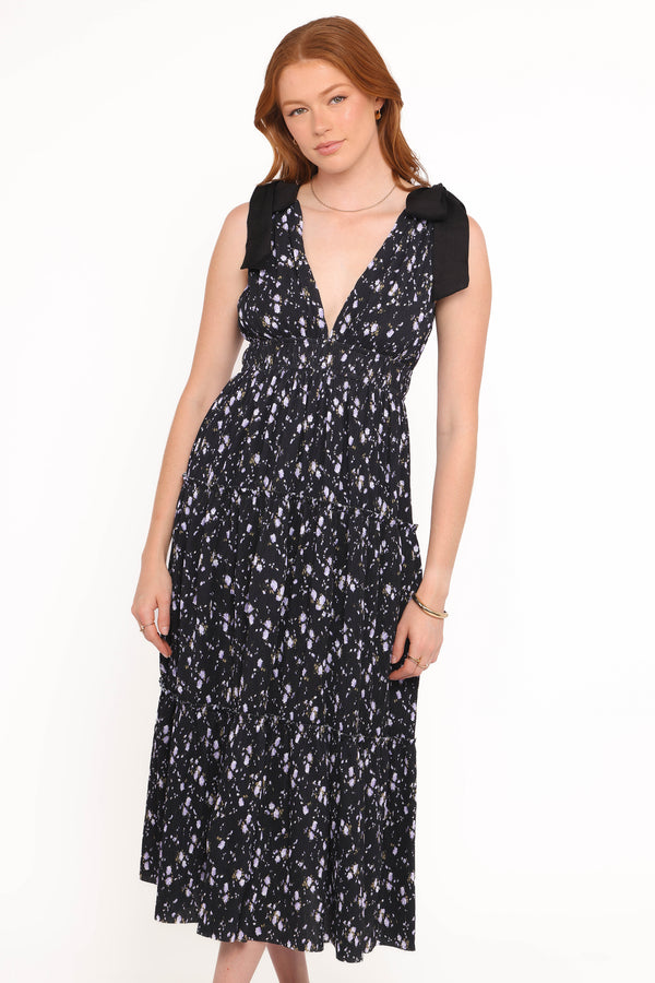 DRESSES Adeline Maxi Dress - Black Floral