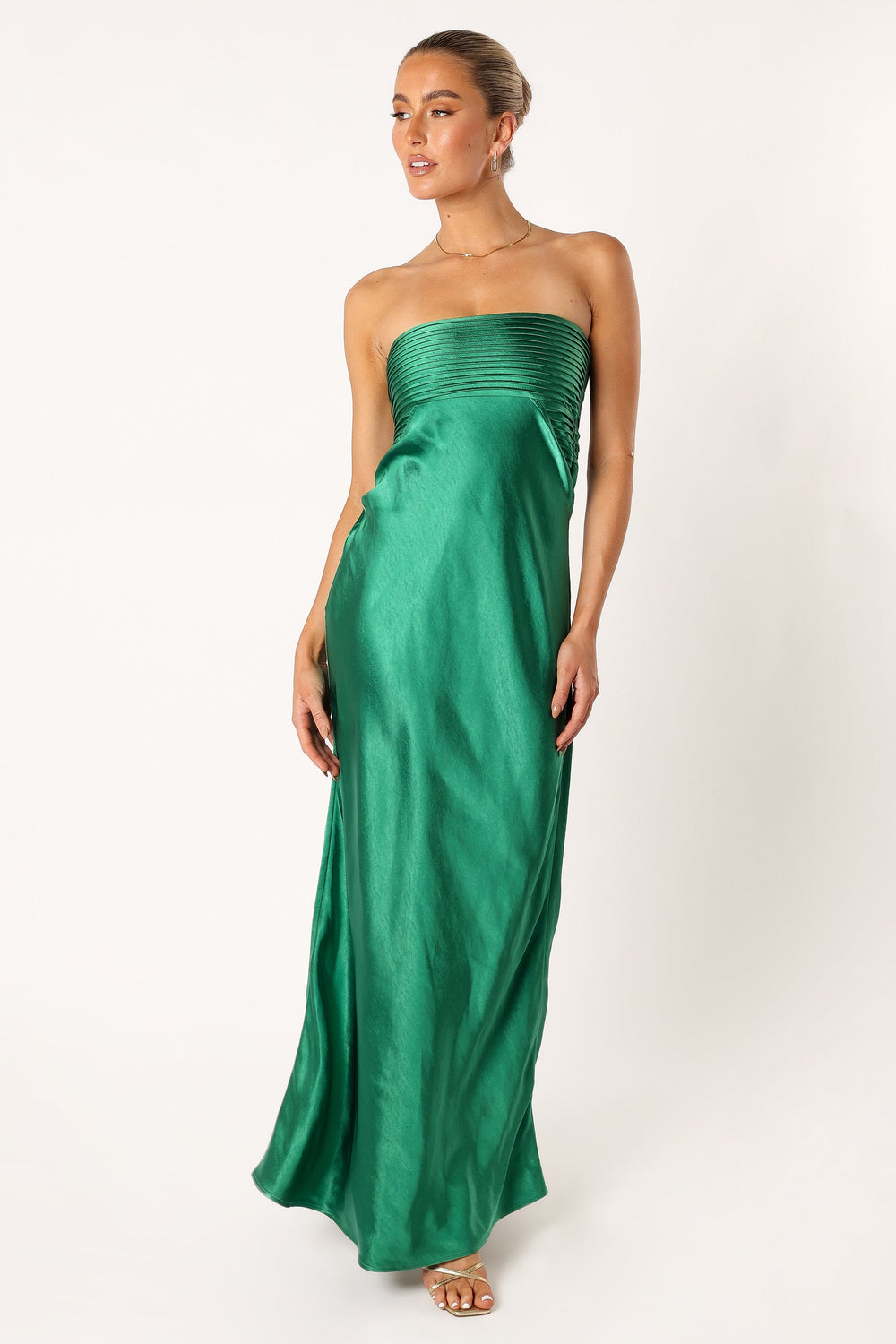 Adina Maxi Dress - Emerald - Petal & Pup