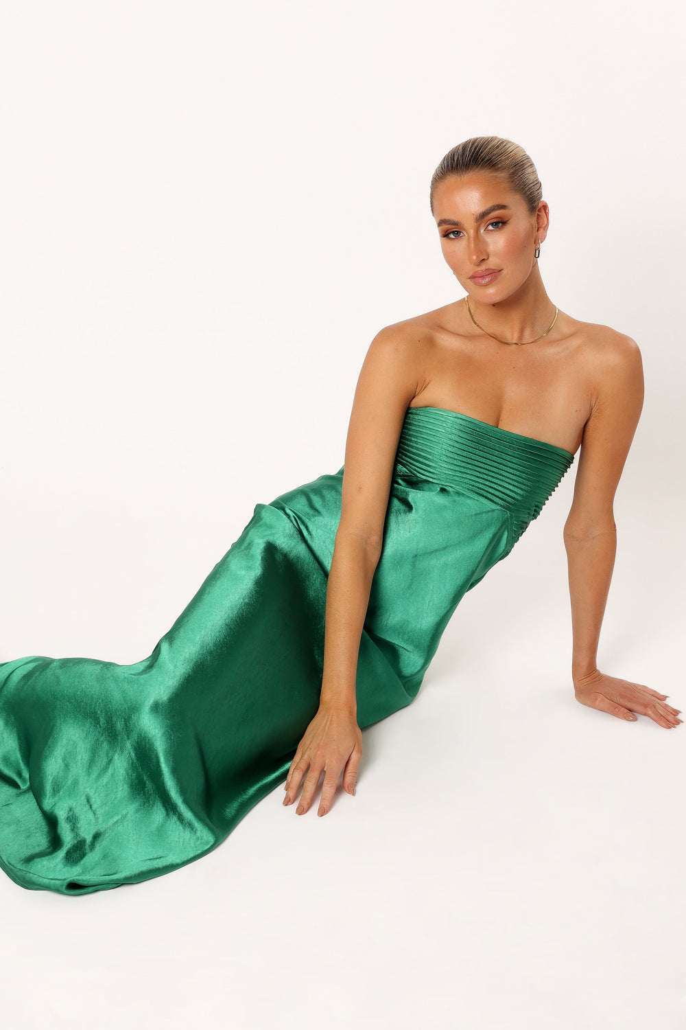 Adina Maxi Dress - Emerald - Petal & Pup