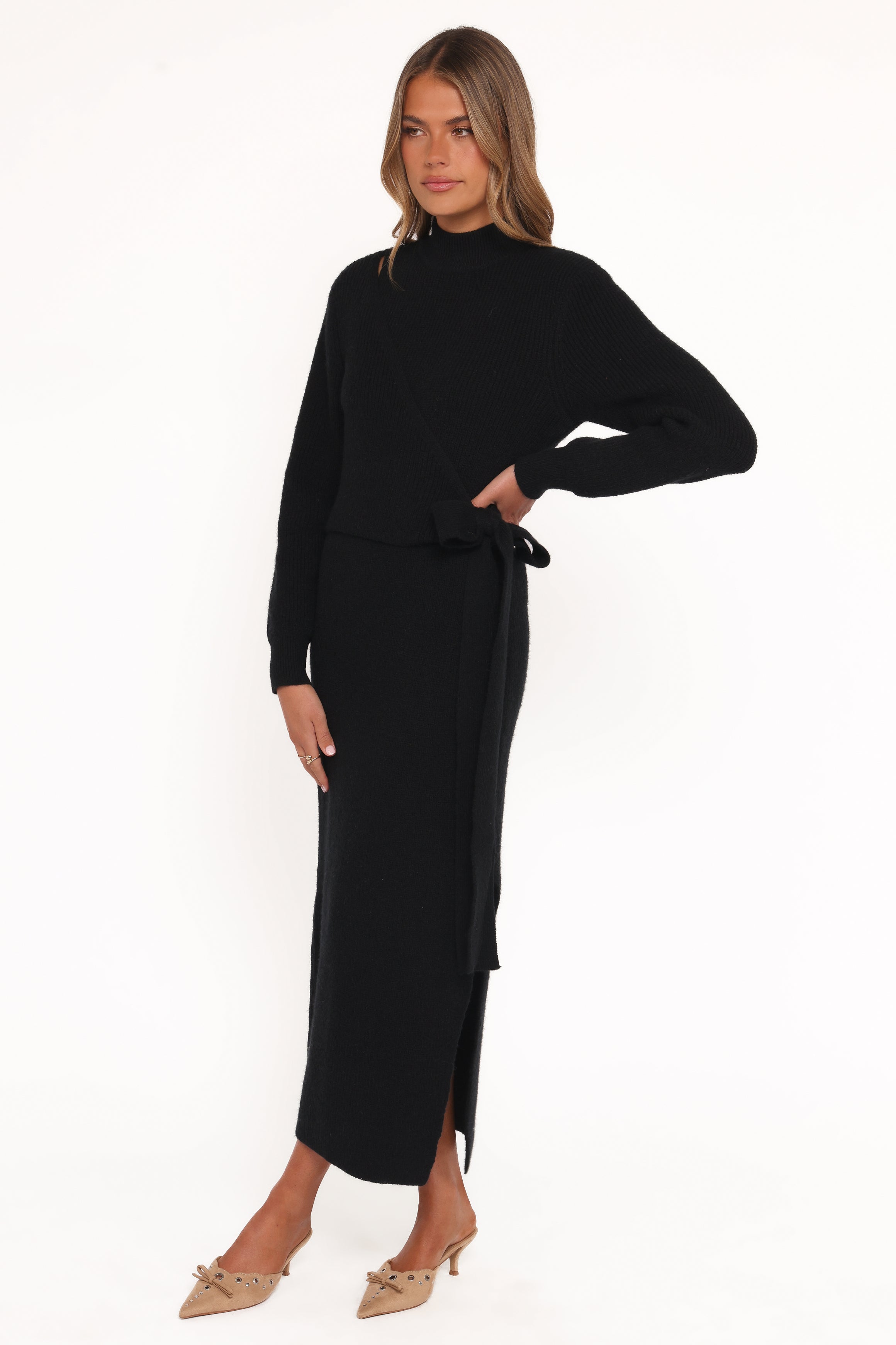 DRESSES Aerin Knit Dress - Black