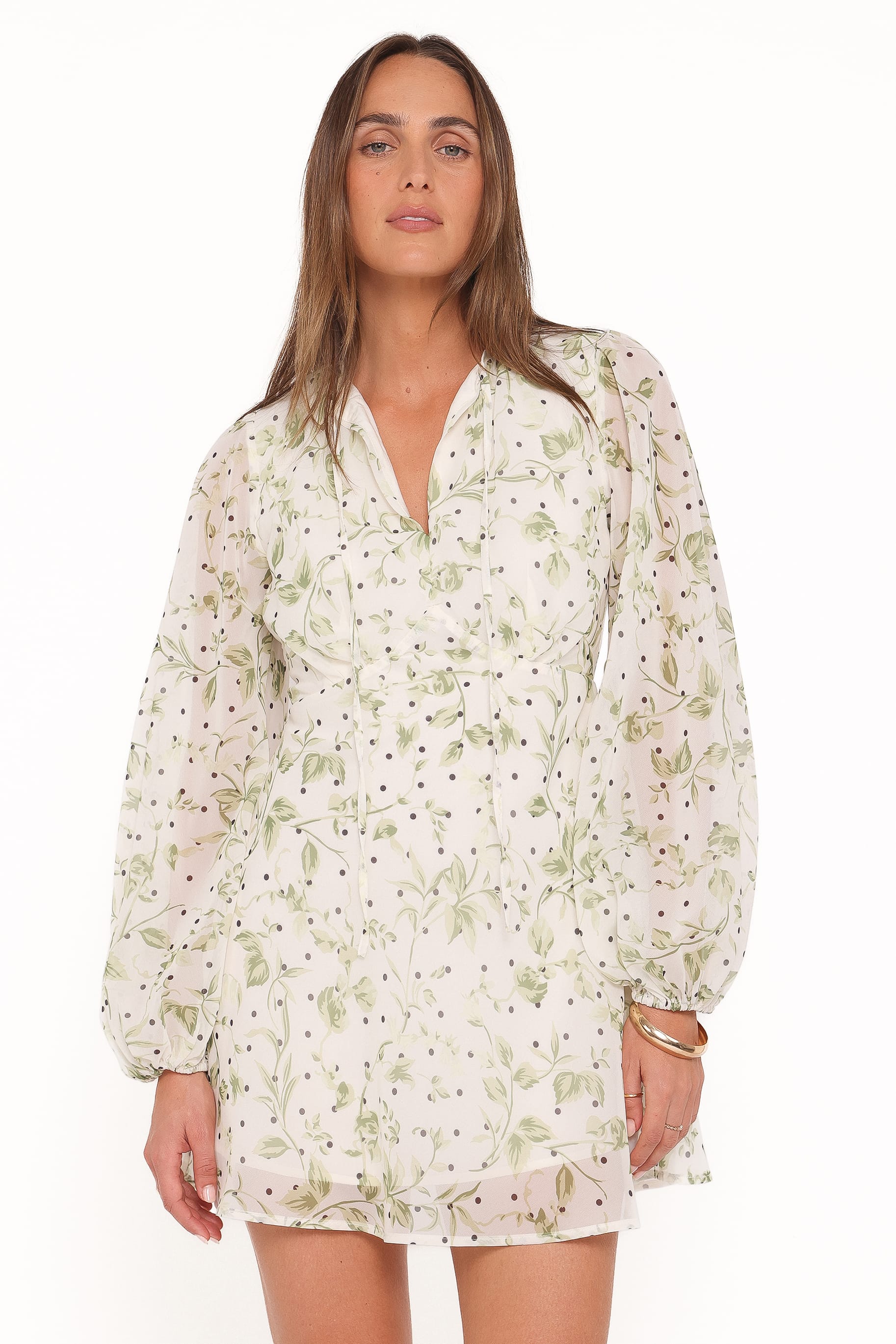 DRESSES Aimee Mini Dress - Green Leaf