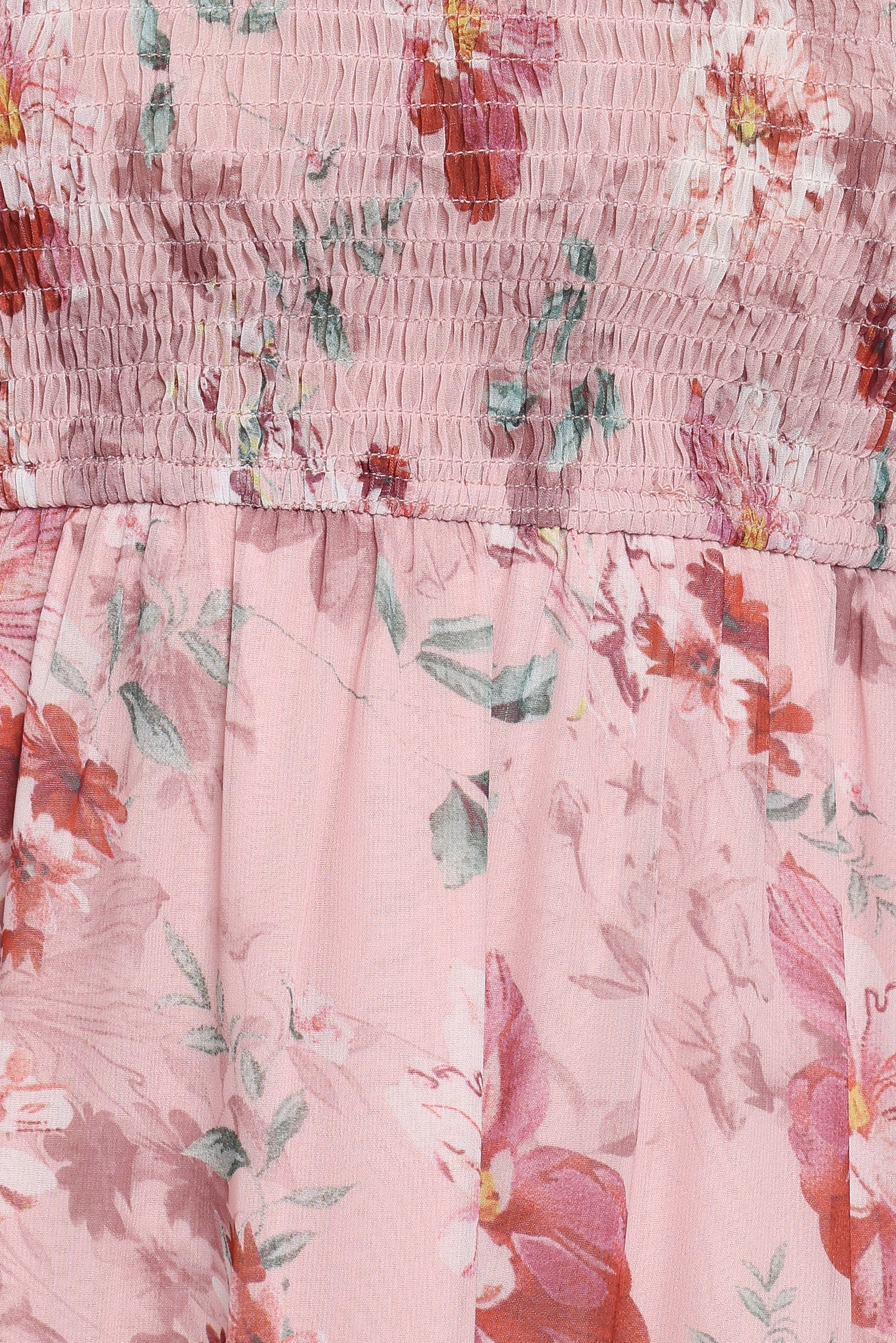 DRESSES Alamea Long Sleeve Midi Dress - Pink Floral