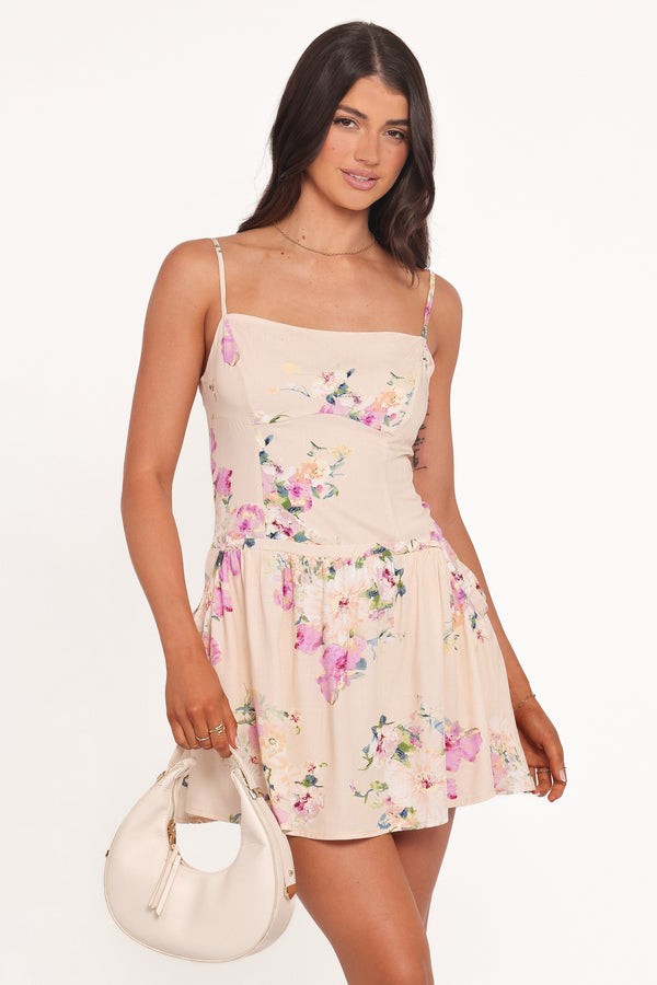 DRESSES Albon Mini Dress - Cream Floral