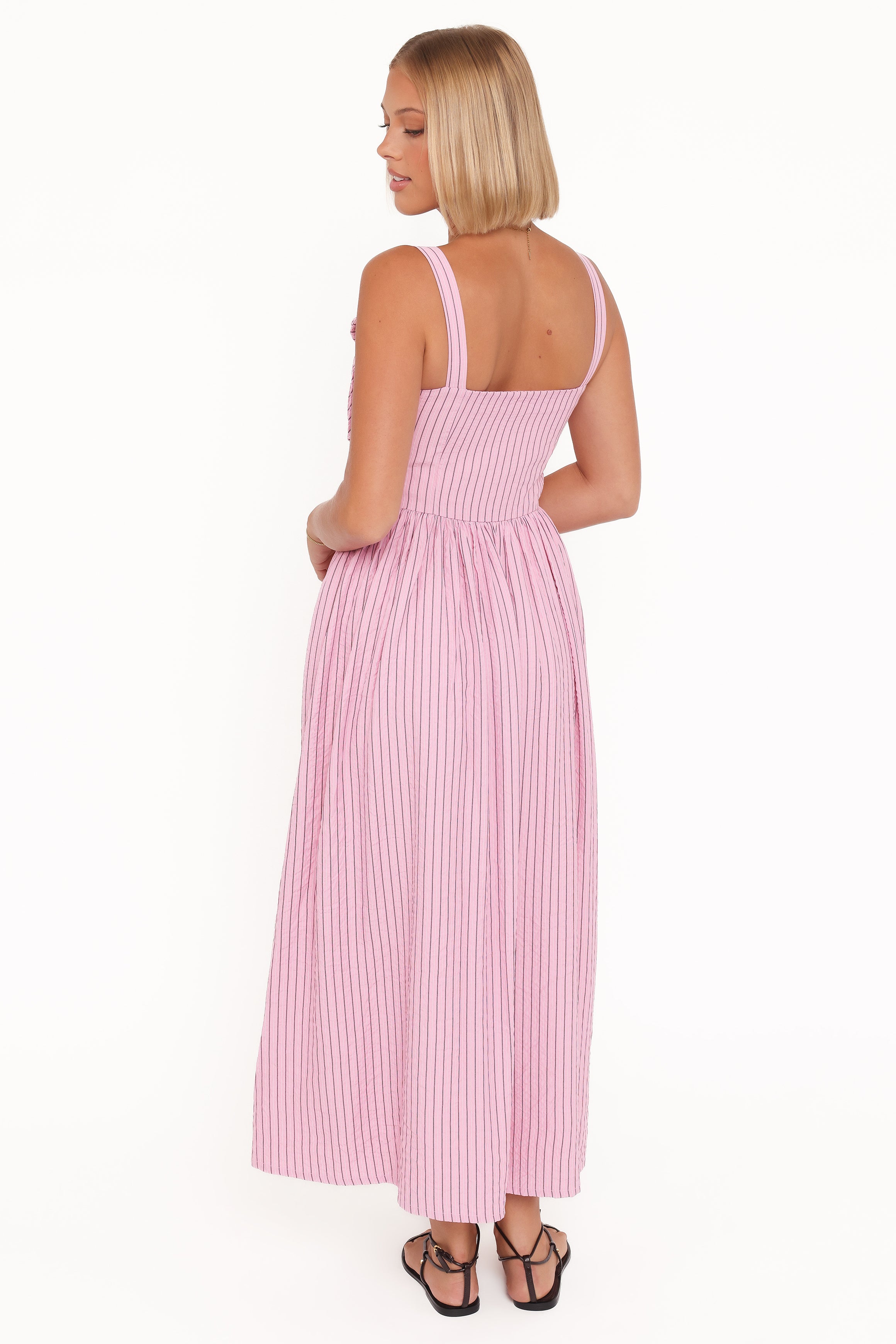 DRESSES Alden Maxi Dress - Pink/White Stripe