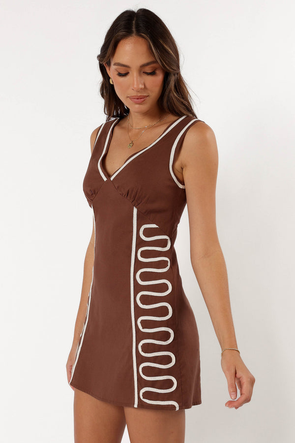 DRESSES @Alexa Mini Dress - Chocolate