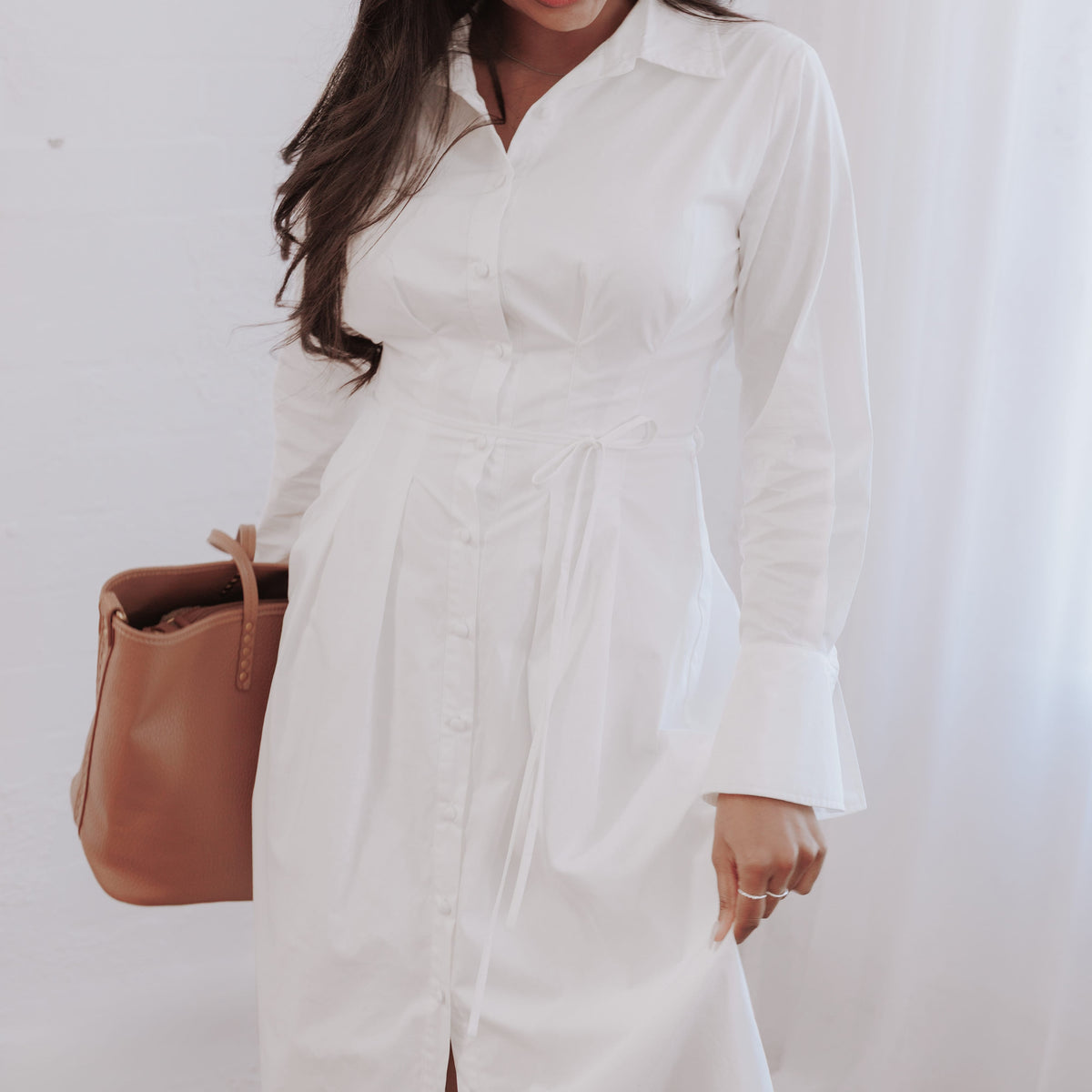 Alexander Shirt Dress - Ivory | Petal & Pup Alexander Shirt Dress - Ivory | Petal & Pup