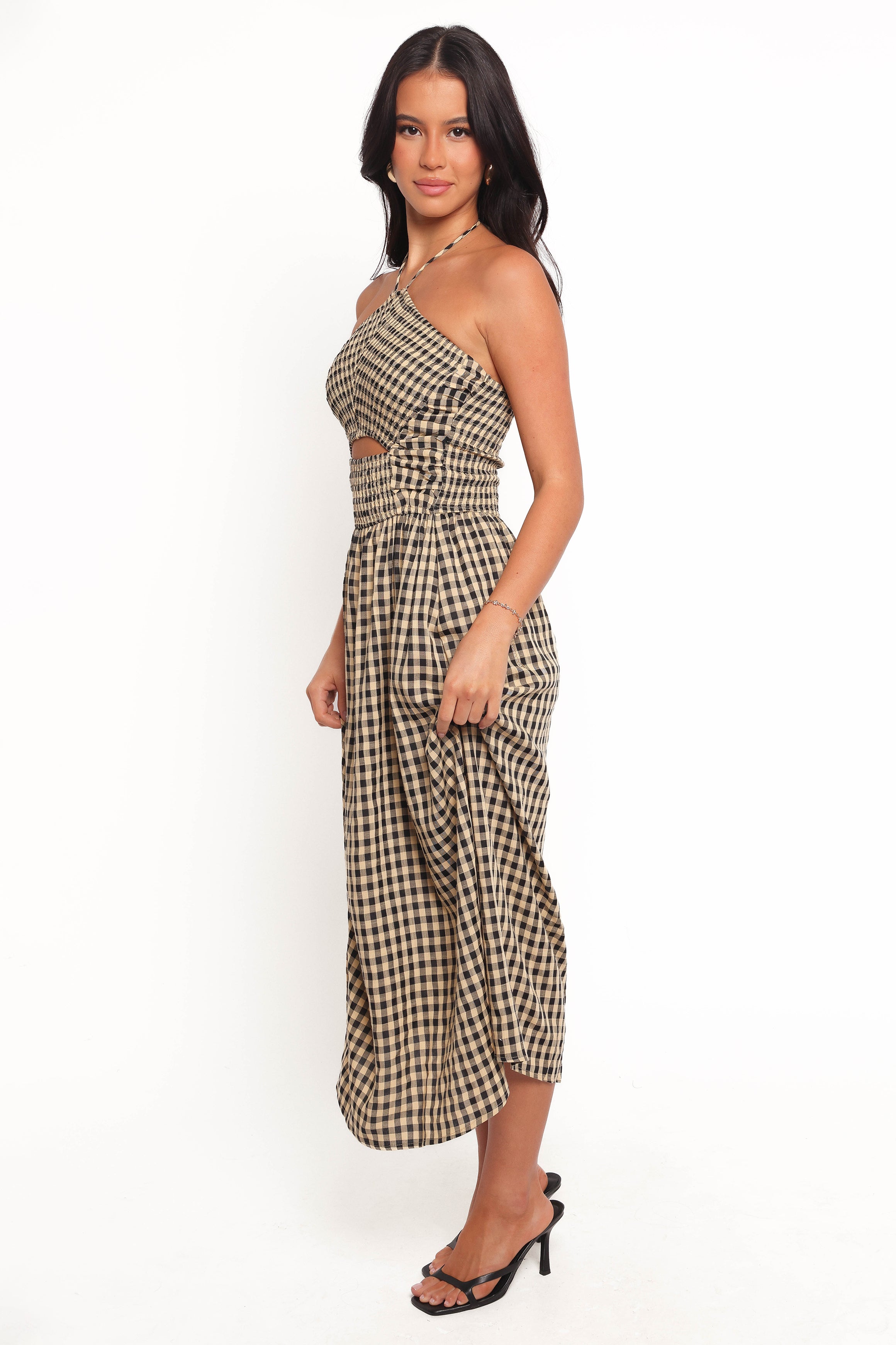 DRESSES Alfia Midi Dress - Black Gingham