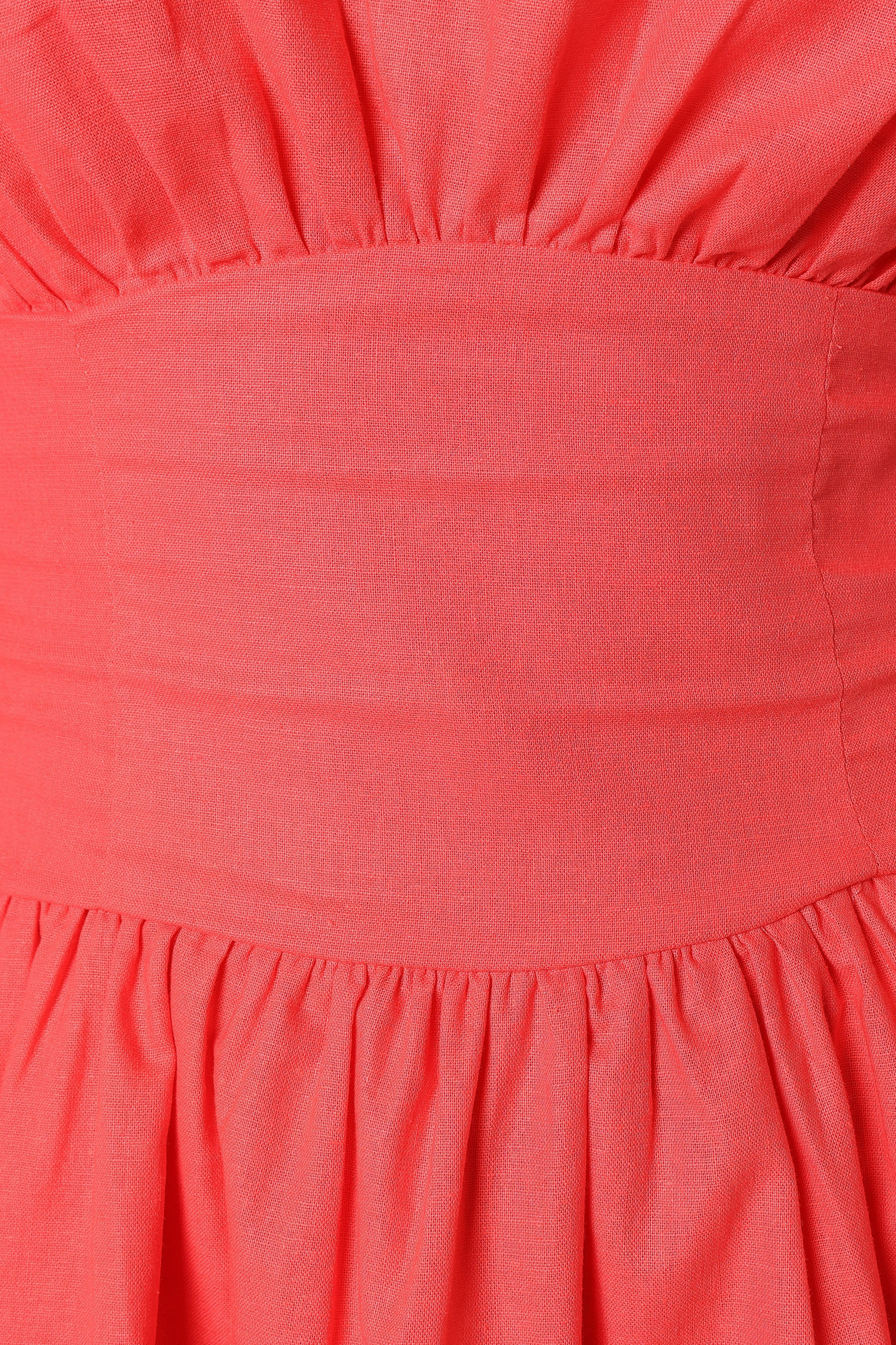 DRESSES @Alfie Mini Dress - Coral Red