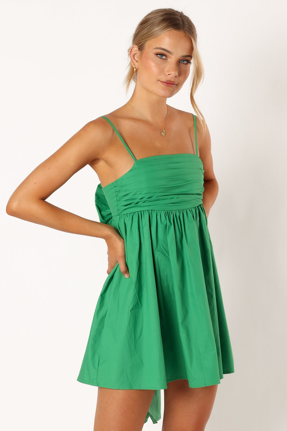 DRESSES @Alice Bow Back Mini - Green