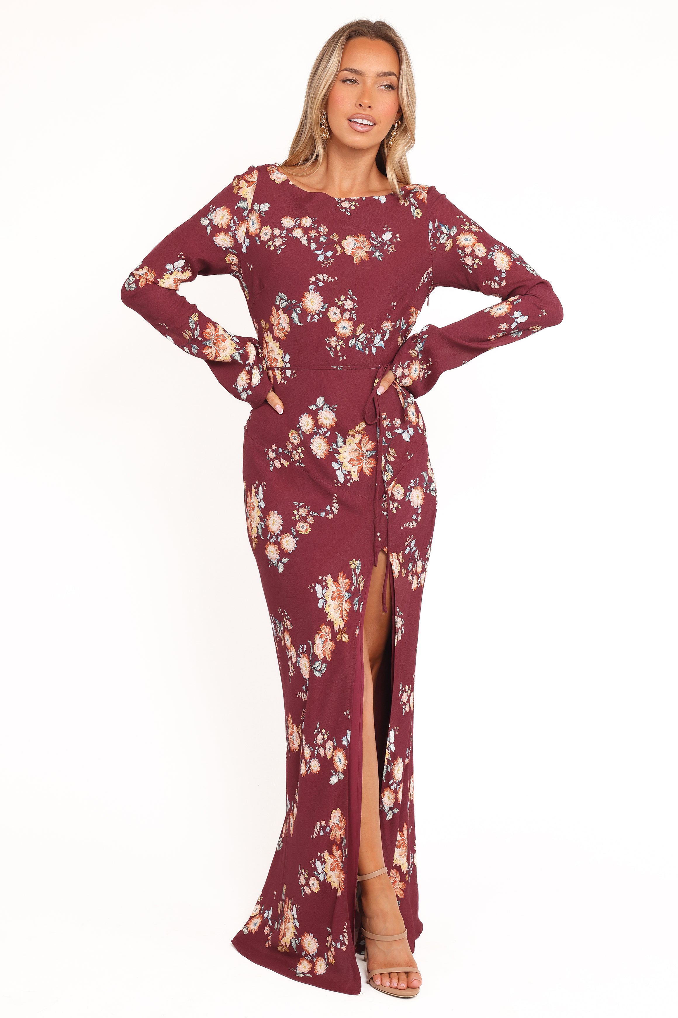 DRESSES Alima Maxi Dress - Berry Floral