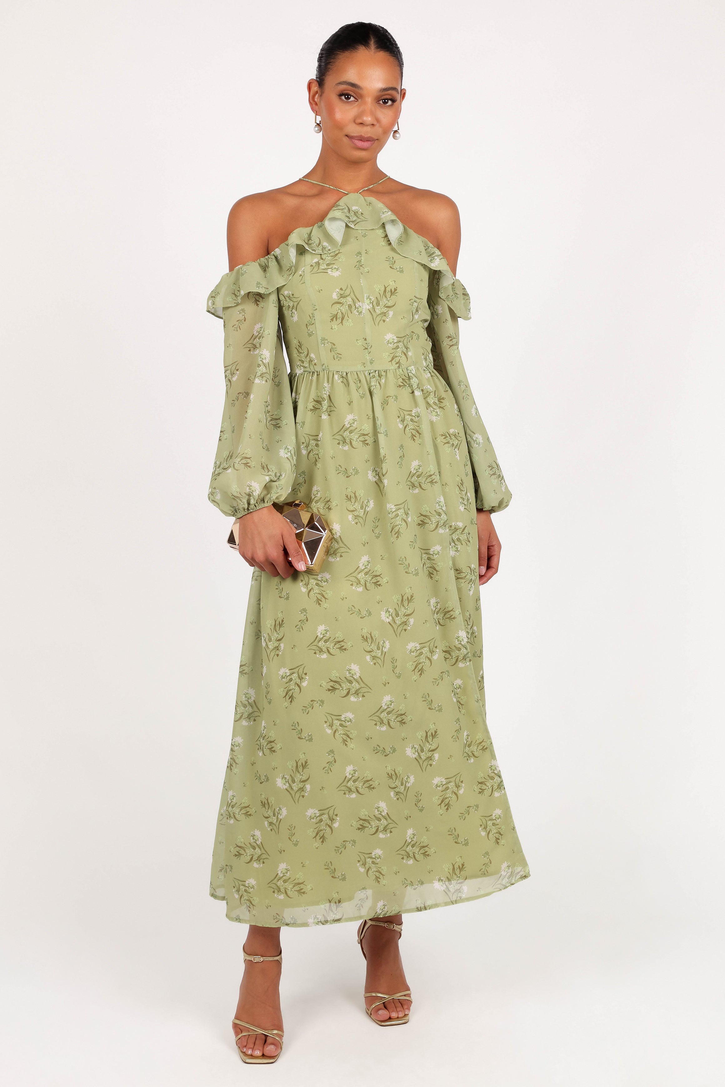 DRESSES Alina Maxi Dress - Sage Botanica