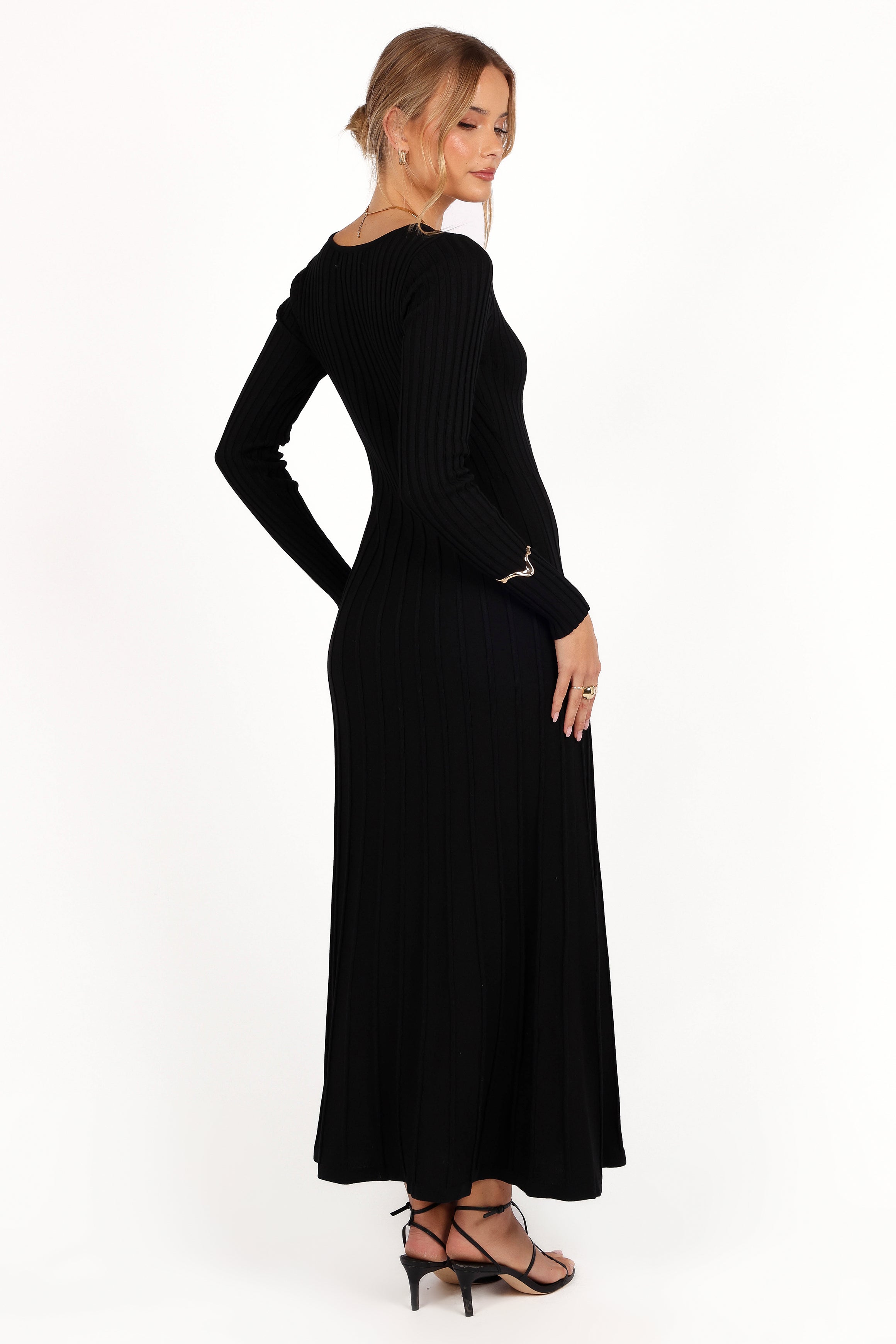 DRESSES Alison Long Sleeve Maxi Dress - Black