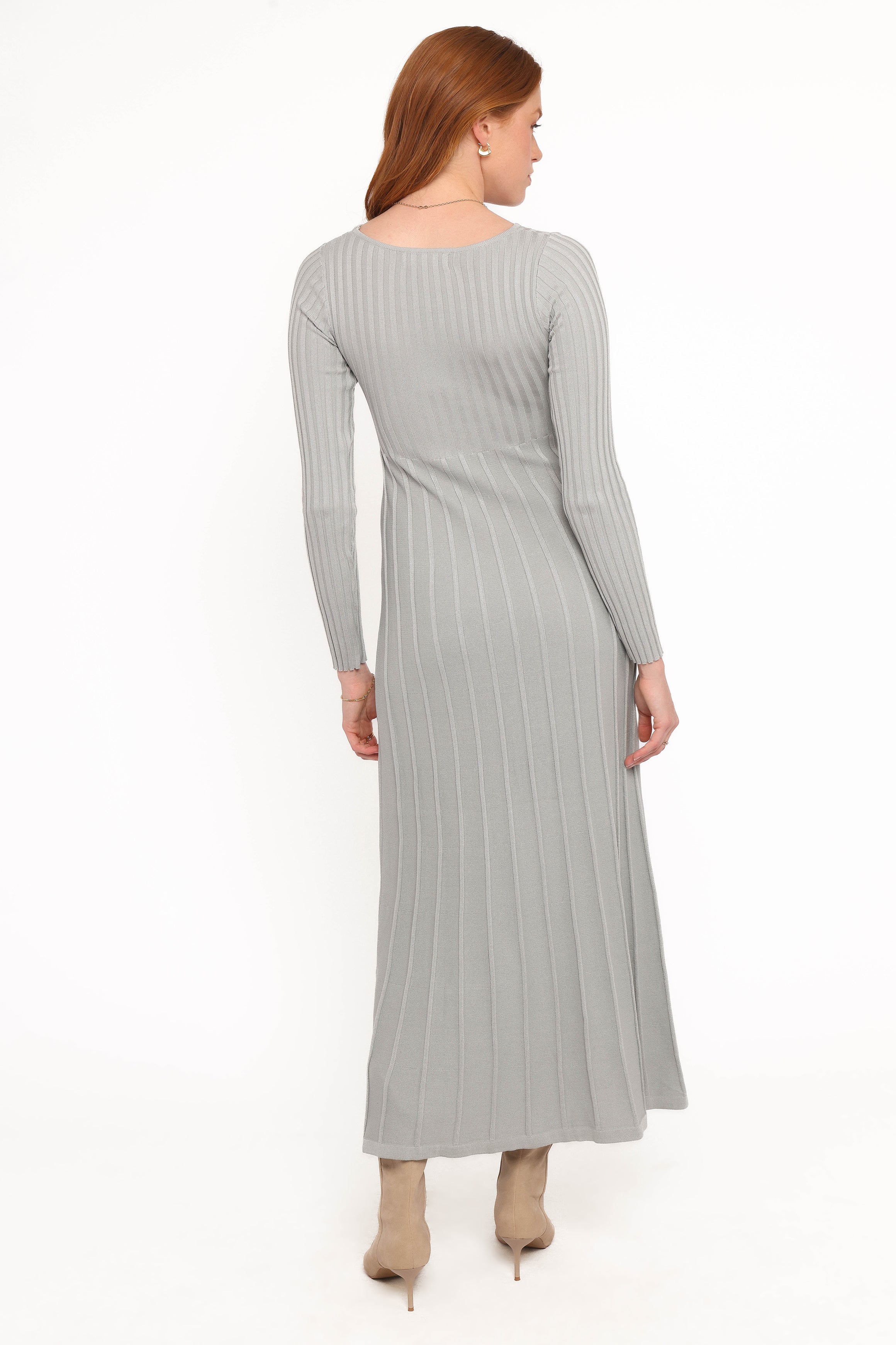 DRESSES Alison Long Sleeve Maxi Dress - Grey