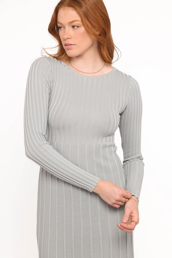 DRESSES Alison Long Sleeve Maxi Dress - Grey