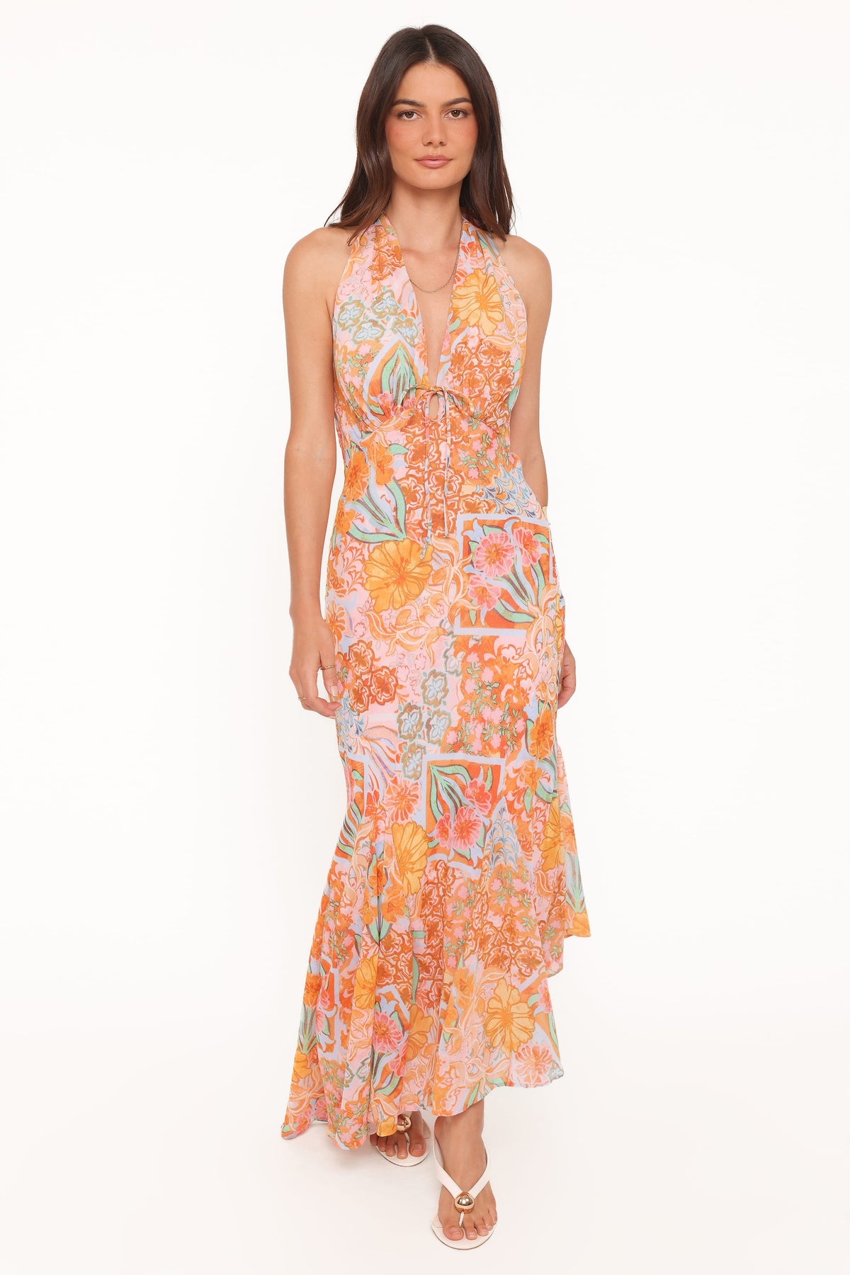 DRESSES Alkira Maxi Dress - Orange Summer Garden
