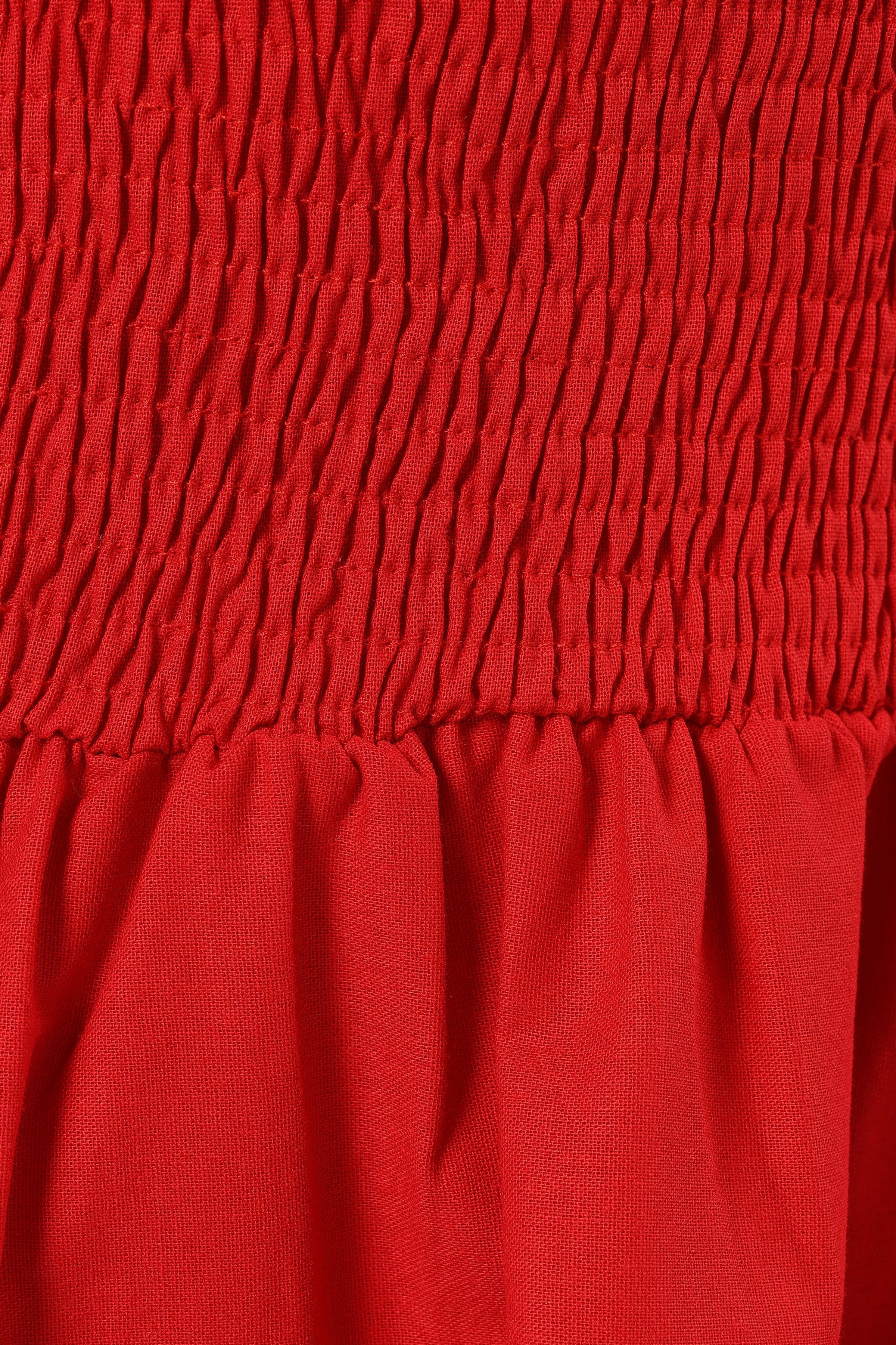 DRESSES @Allison One Shoulder Mini Dress - Red