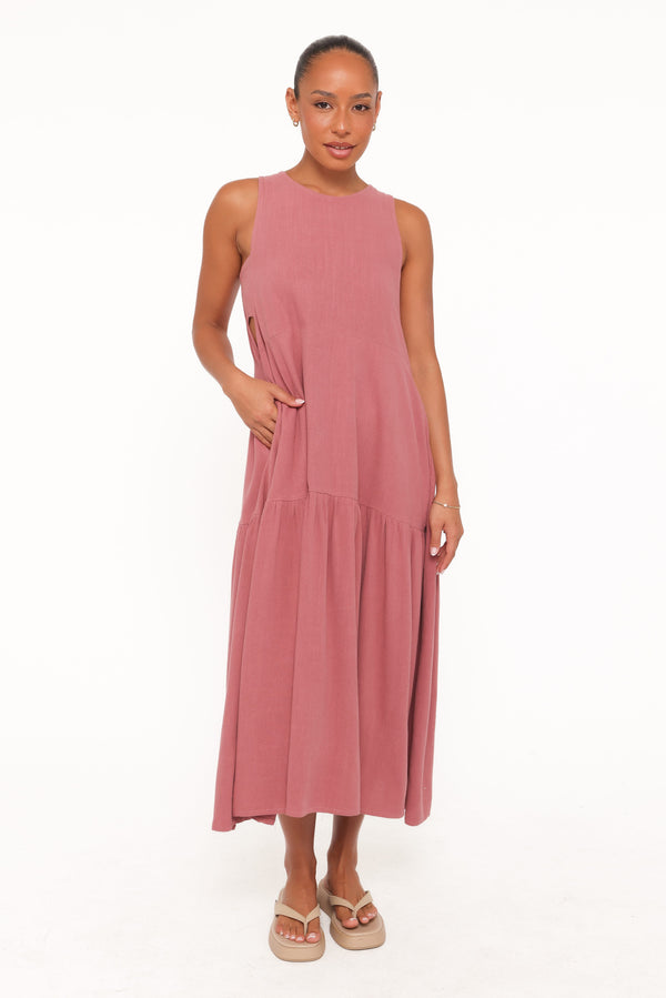 DRESSES Almudena Midi Dress - Mauve