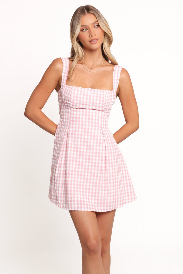 DRESSES Althea Mini Dress - Pink Gingham