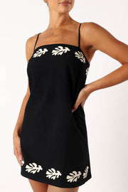 DRESSES @Amalia Mini Dress - Black Sand