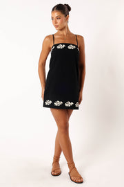 DRESSES @Amalia Mini Dress - Black Sand