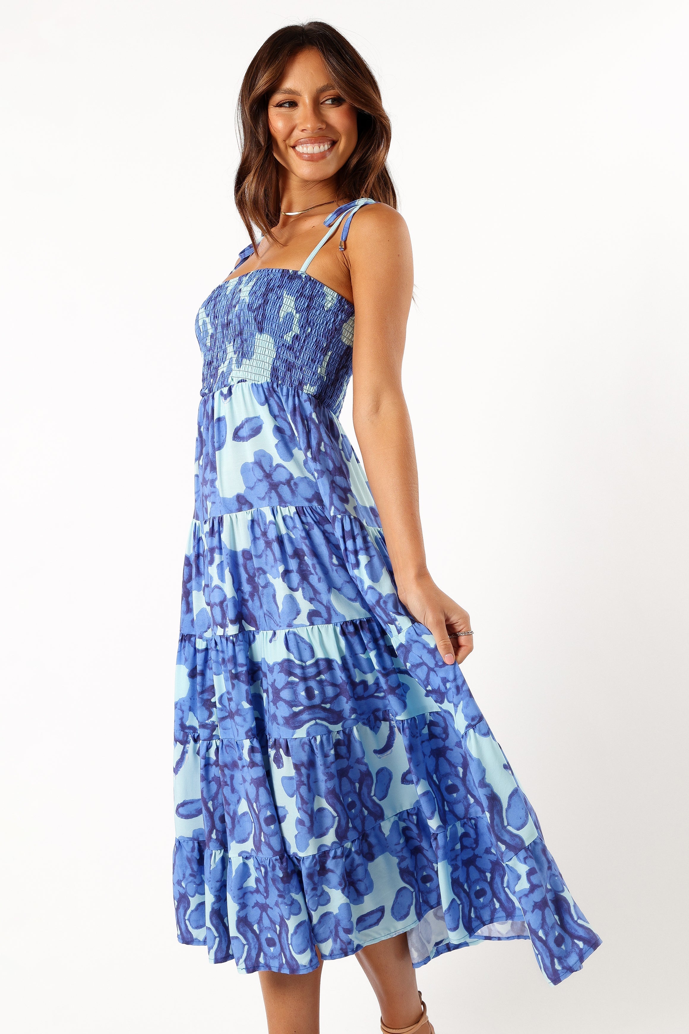 DRESSES @Amarie Midi Dress - Blue