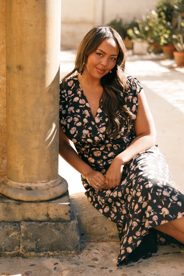 DRESSES Amarlee Maxi Dress - Black Floral