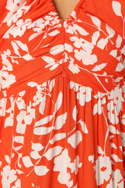 DRESSES @Amaya Maxi Dress - Red Print