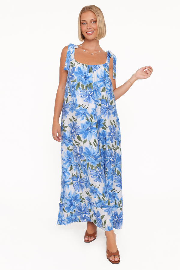 DRESSES Amber Maxi Dress - Blue Floral