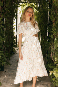 DRESSES @Aminah Puff Sleeve Dress - Yellow Floral (Hold for Hyper Femme)