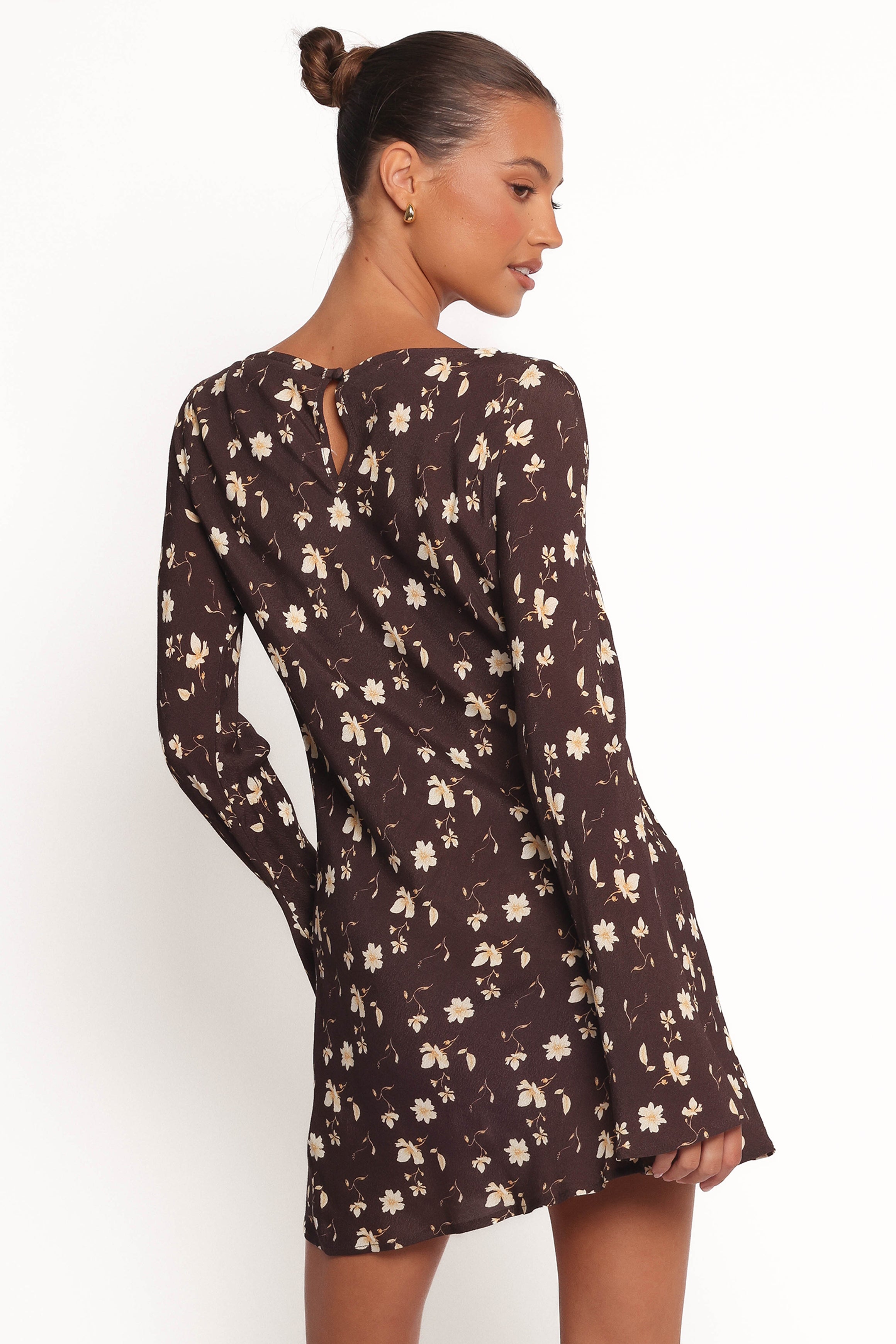 DRESSES Amity Mini Dress - Brown Floral