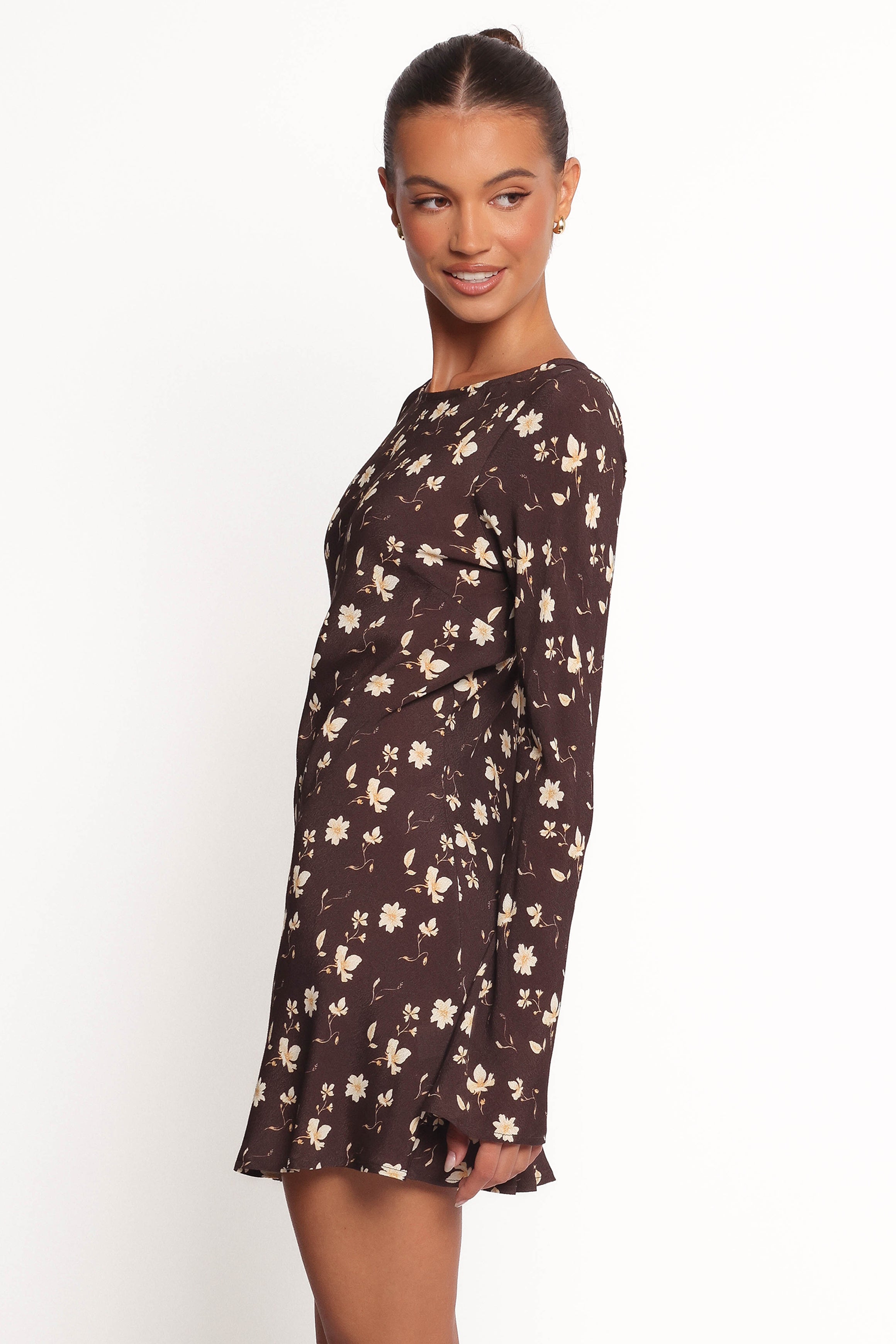 DRESSES Amity Mini Dress - Brown Floral