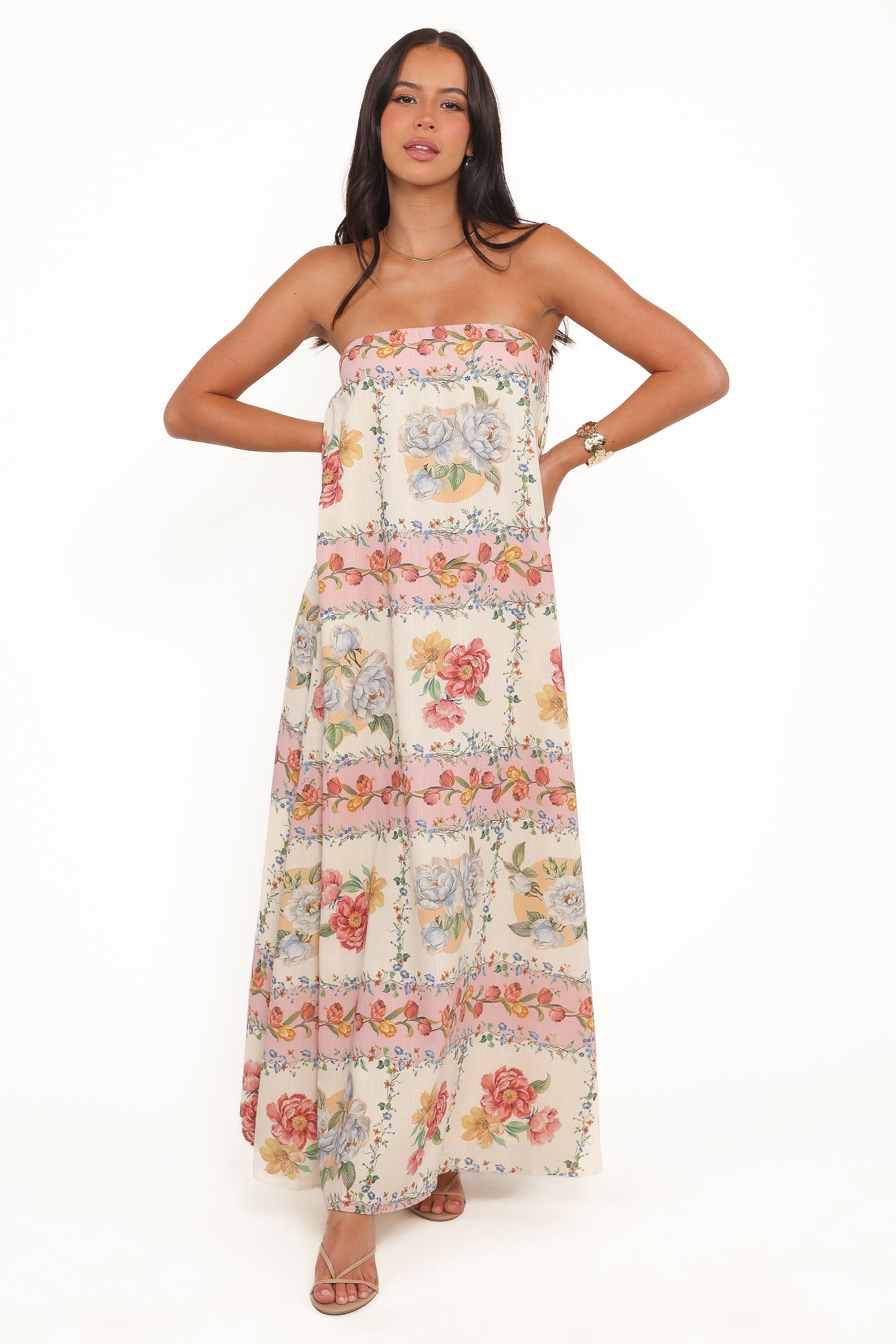 DRESSES Amora Strapless Maxi Dress - Rose Tile