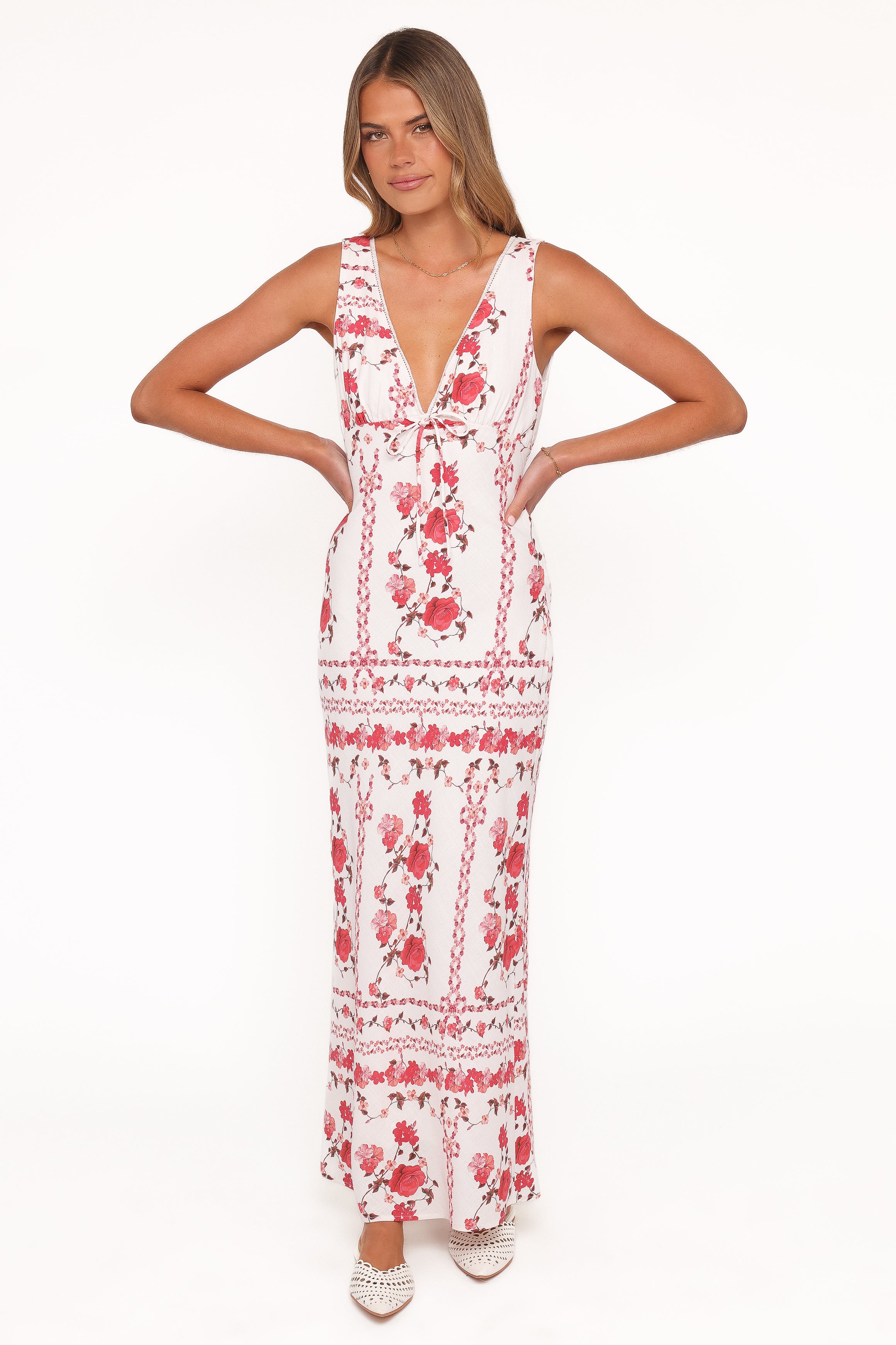 DRESSES Amore Bias Cut Maxi Dress - Red Rose