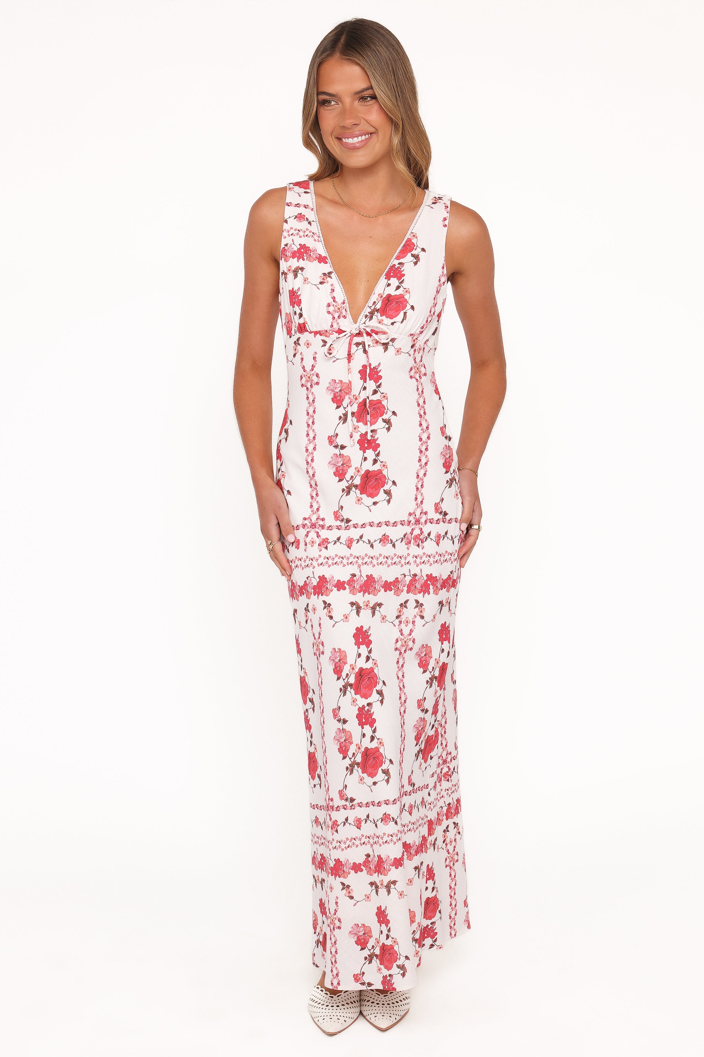 DRESSES Amore Bias Cut Maxi Dress - Red Rose