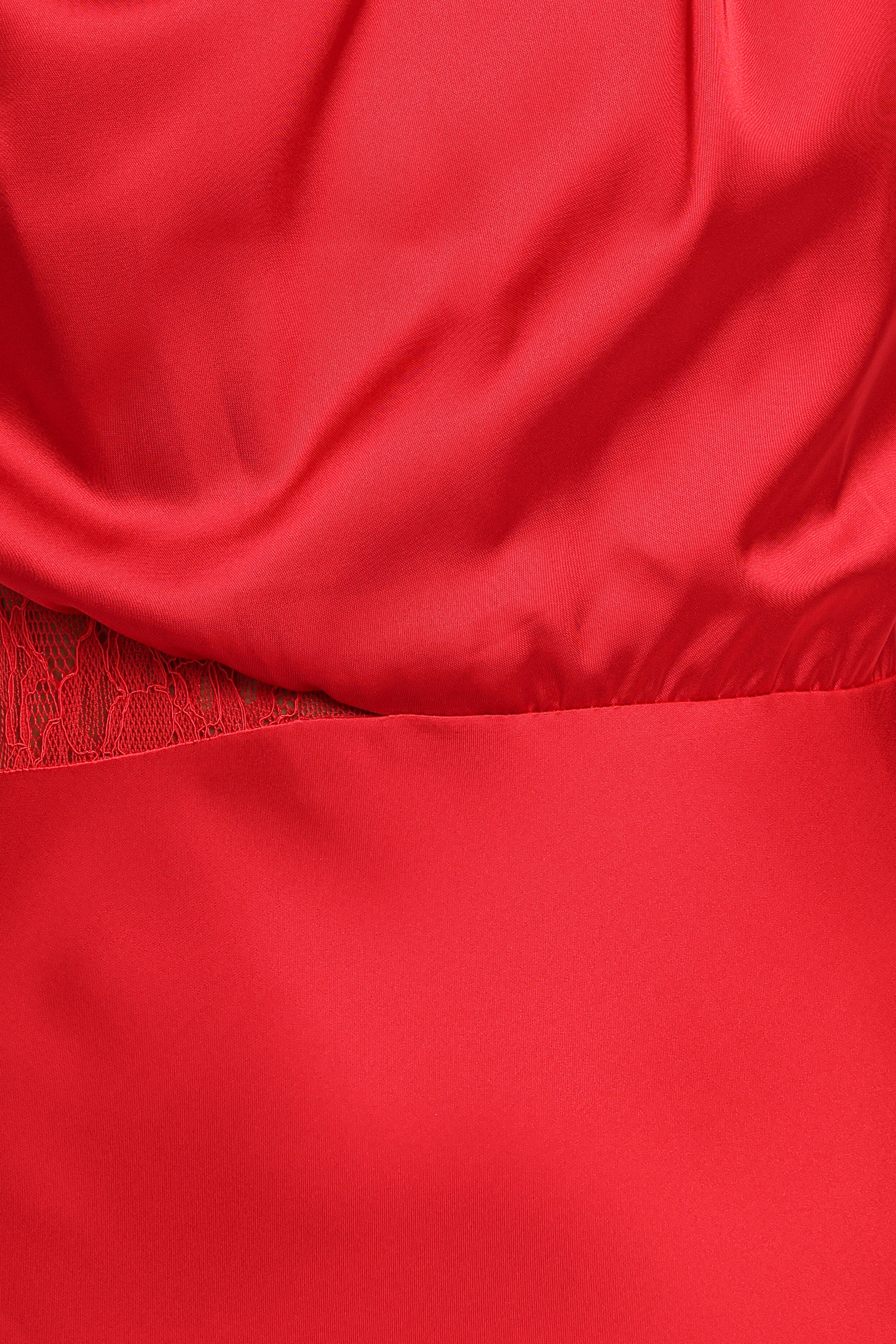 DRESSES Anabelle Halter Neck Lace Maxi Dress - Red