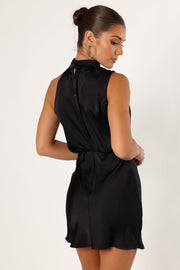 DRESSES @Anabelle Halterneck Mini Dress - Black
