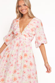 DRESSES Andara Maxi Dress - White Floral