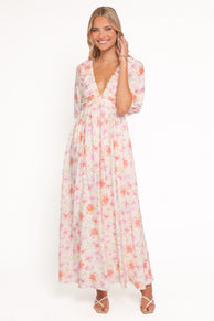 DRESSES Andara Maxi Dress - White Floral