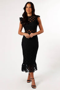 DRESSES @Anderson Midi Dress - Black