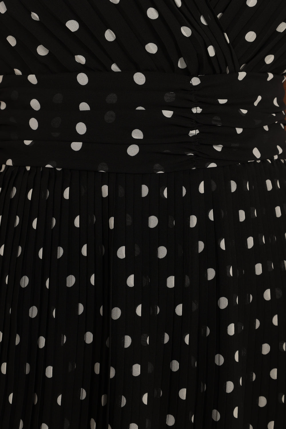 DRESSES @Andromeda Midi Dress - Black White Polka Dot