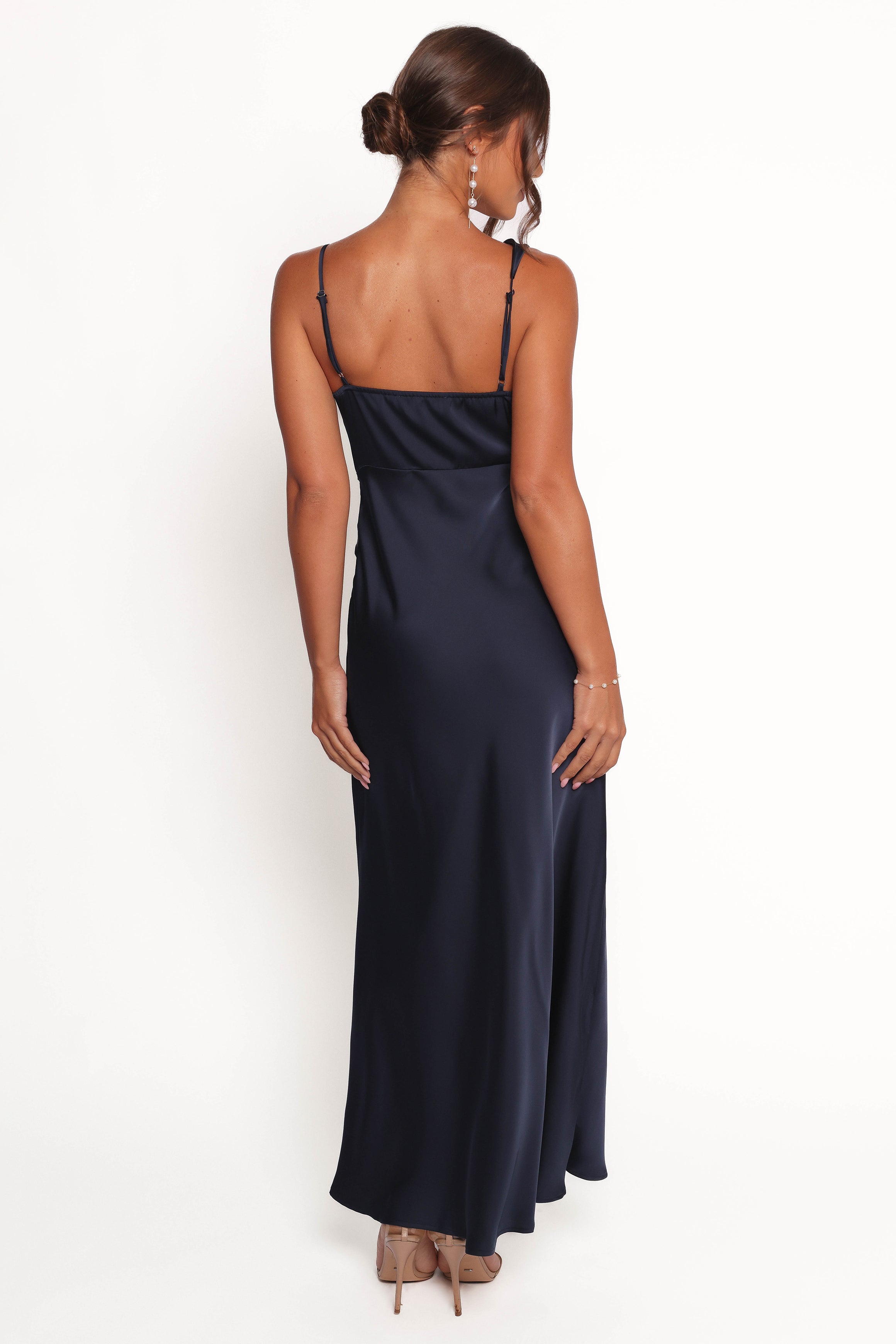 DRESSES Anela Asymmetric Midi Dress - Navy