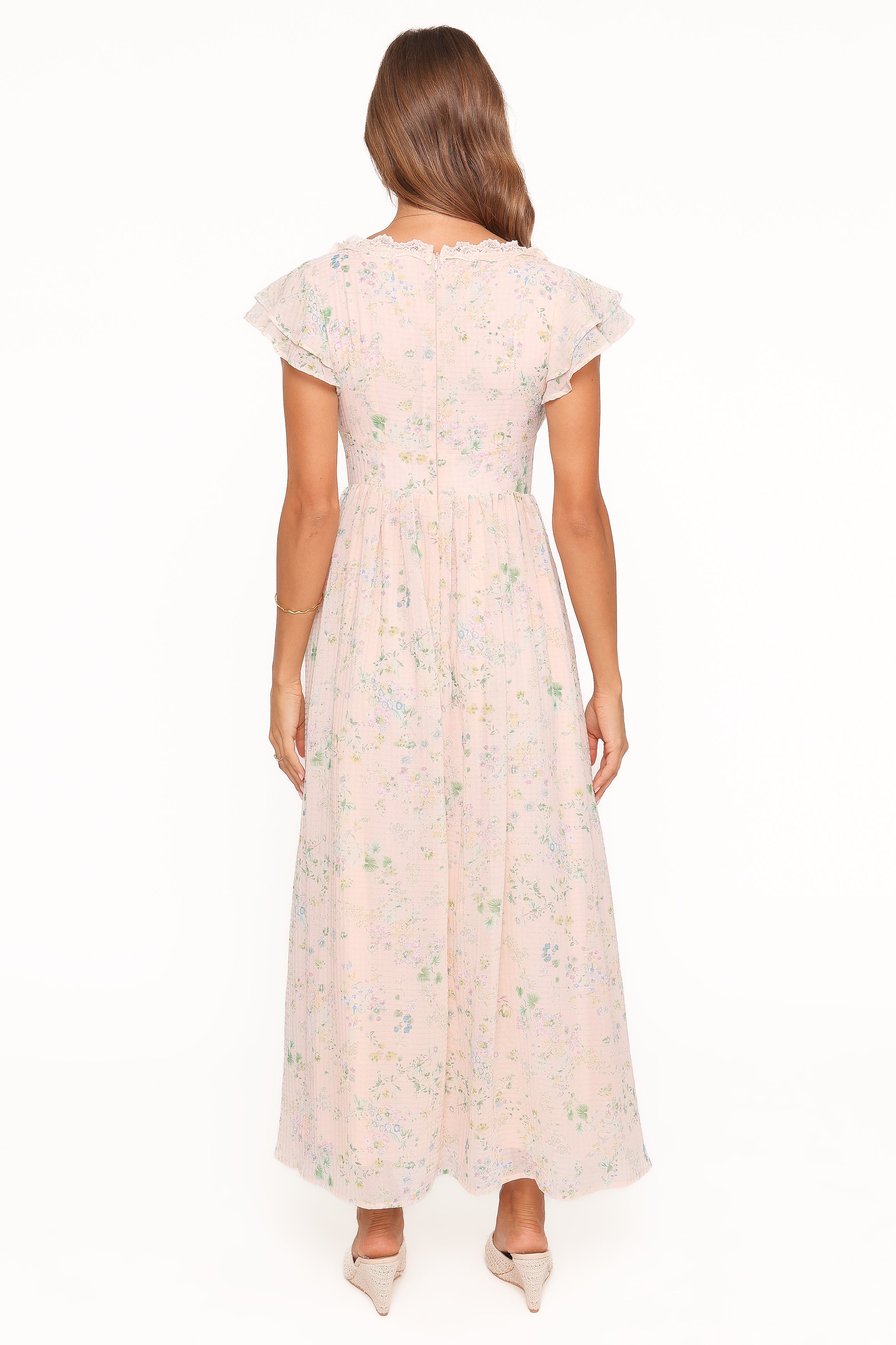 DRESSES Angelica Midi Dress - Pastel Pink Floral