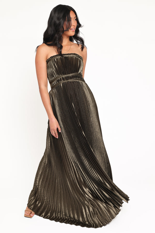 DRESSES Angelique Strapless Maxi Dress - Olive