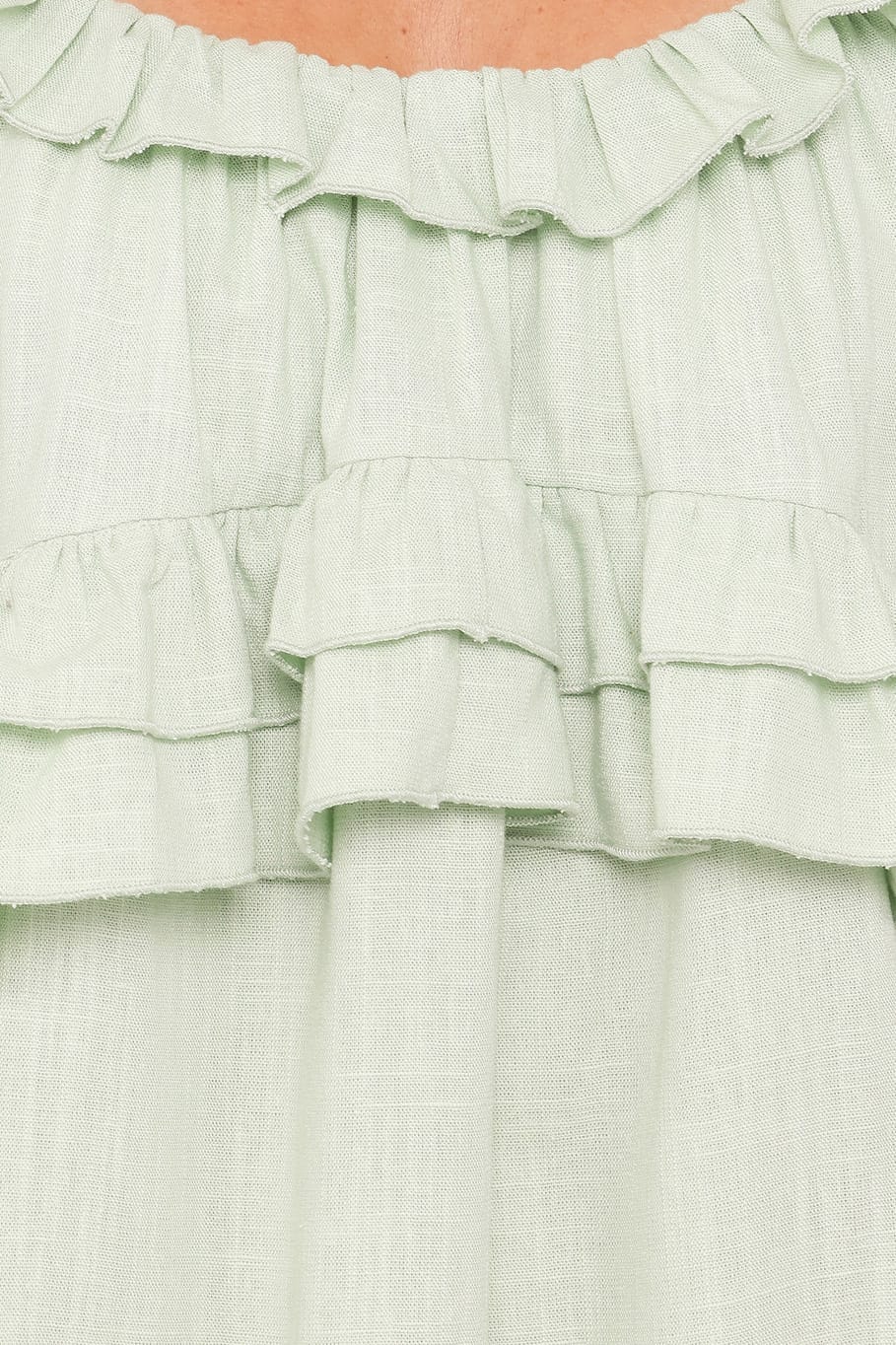 DRESSES Angie Ruffle Mini Dress - Jade