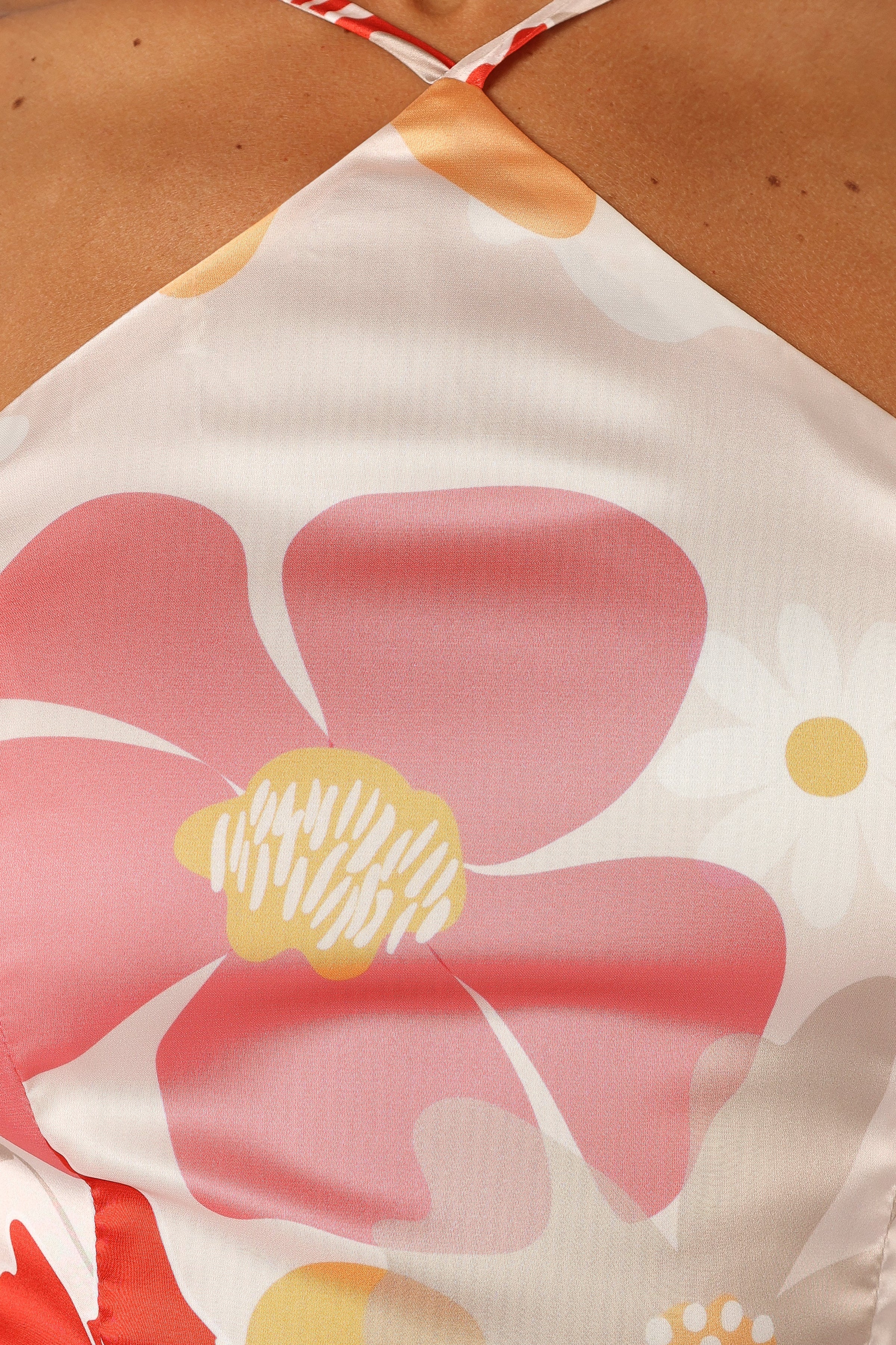 DRESSES @Annie Halterneck Midi Dress - Positano Floral